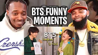 TRE-TV REACTS TO -  BTS Laughing So Hard - BTS Funny Moments