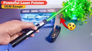 Powerful Laser Light 303 Green 532nm 🔥 | Unboxing & Testing - Hindi