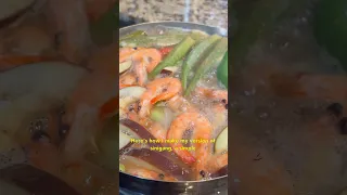 Shrimp sinigang soup 🦐