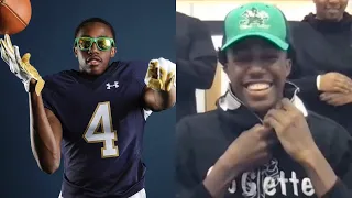 WATCH: The moment Mark Zackery announced his commitment to Notre Dame