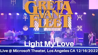 Greta Van Fleet - Light My Love LIVE @ SOLD OUT Microsoft Theater Los Angeles CA 12/16/2022