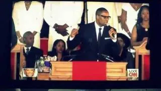 Whitney Houston Funeral - R. Kelly Sings - I Look To You CNN
