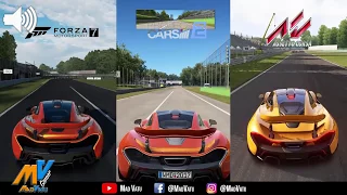 Forza Motorsport 7 vs Project Cars 2 vs Assetto Corsa (Comparison) 1080p 60fps