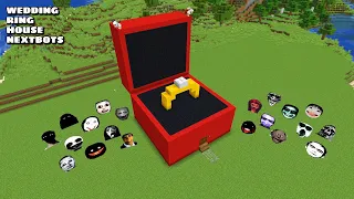 SURVIVAL WEDDING RING HOUSE WITH 100 NEXTBOTS in Minecraft - Gameplay - Coffin Meme