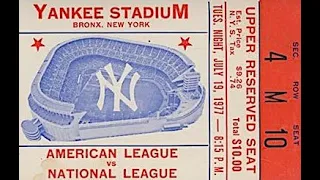 1977 MLB All Star Game NEW YORK Original NBC Broadcast