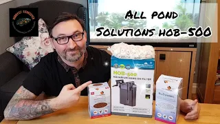 All Pond Solutions HOB-500 / SunSun HBL 803 unboxing, media upgrading (aquamanta) & review