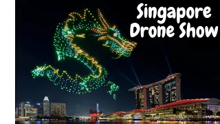 Drone Show MBS @TheMarinaBaySands  #singapore #droneshow #mbs #cny #chinesenewyear #drone #dragon