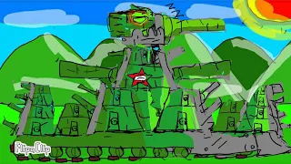 world of tank cartoon #12 kv44 vs kv54