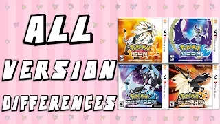 Pokemon Version Differences - Sun & Moon vs Ultra Sun & Ultra Moon