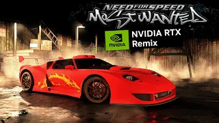 Need for Speed Most Wanted RTX Remix (Work in Progress) - RTX 4080 4K 60 FPS Gameplay