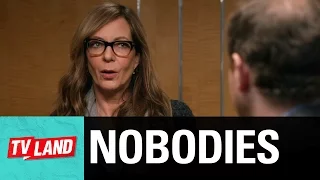 Allison Janney Trapped in an Elevator Pitch | Nobodies | Season 1