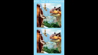 Spot The Difference: Ice Age Dawn Of The Dinosaur #shorts