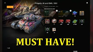 BEST Premium Tanks Progetto 46 and EMIL 1951 in action! - World of Tanks Blitz Special Offer