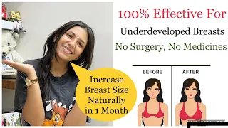 How To Increase Breast Size in 1 Month | Increase Breast Size without Surgery | Dr. Upasana Vohra