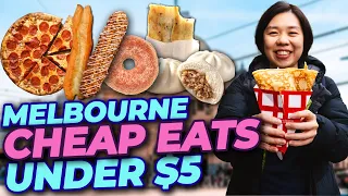 TOP 10 CHEAP EATS IN MELBOURNE UNDER $5 Snacks Edition | Melbourne Food Guide