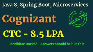 Cognizant Java Spring Boot Interview | Java Interview Questions & Answers