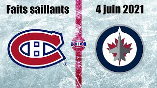 Canadiens vs Jets - Faits saillants - 4 juin 2021