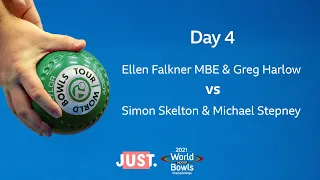 2021 World Indoor Bowls Championships Day 4 Session 2: E. Falkner/G. Harlow vs S. Skelton/M. Stepney