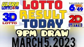 Lotto Results Today 9PM Draw March 5, 2023 Swertres Ez2 Pcso