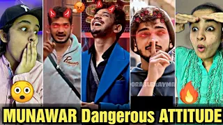 MUNAWAR FARUQUI New Attitude Videos IN BIGG BOSS 17 😈🔥| MUNAWAR FARUQUI ANGRY MOMENTS😡🤬