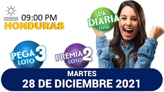 Sorteo 09 PM Loto Honduras, La Diaria, Pega 3, Premia 2, MARTES 28 de diciembre 2021 |✅🥇🔥💰