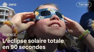 Revivez l'éclipse solaire totale en 1 minute et demie