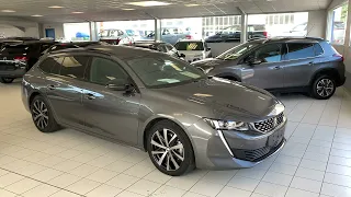 Présentation / essai statique NOUVELLE PEUGEOT 508 SW 2.0 HDI 160 EAT8 GT LINE GRIS PLATINIUM 2020