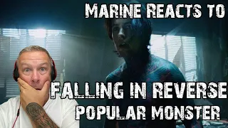 Marine Reacts to Popular Monster by Falling in reverse | most real song about PTSD #ptsd  #reaction