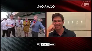 Toto Wolff reaction on Russell Win - Post Race Interview - Sao Paulo Grand Prix 2022