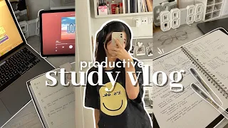 study vlog 💌 being productive, lots of studying, what I eat, rainy day | lin's journal.