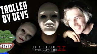 xQc TROLLED by Game Devs - Welcome to the Game II | xQcOW Scary Gameplay | xQcOW