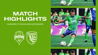 HIGHLIGHTS: Seattle Sounders FC vs. San Jose Earthquakes | October 9, 2022