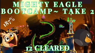 Angry Birds 2 Mighty Eagle Bootcamp  #2  - 12 Cleared, Melody 6 times with Auto Falls, 187%  #ab2