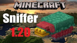 FIRST EVER Footage of the Sniffer! - Minecraft 1.20 Bedrock & Java