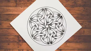How to draw interlinked Celtic knots