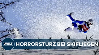 HORRORSTURZ: Skiflug-Weltmeister Daniel Andre Tande im slowenischen Planica schwer gestürzt