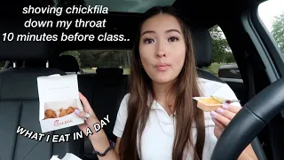 WHAT I EAT IN A DAY AS A SENIOR IN HIGH SCHOOL *realistic*