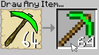 Minecraft Bedwars but if you draw custom items, you get them..