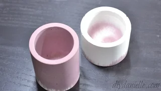 How to Make Concrete Candle Holders for Gifts