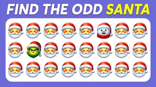 Find the ODD One Out - Christmas Edition 🎅🌲Christmas Emoji Quiz | Easy, Medium, Hard