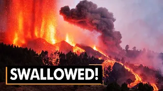 La Palma’s Volcano leaves homes covered in ash