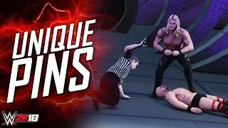 WWE 2K18 Top 10 Unique Pin Animations! (Pin Combinations)