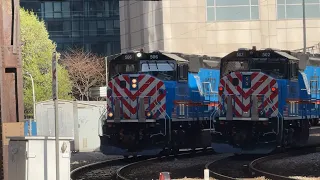 The Complete Metra Evening Rush Hour On The Alternate Schedule At Clinton Street On April 19, 2024