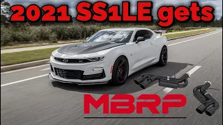 2021 Camaro SS 1LE Cat Delete and MBRP Exhaust