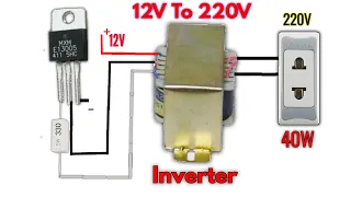 How to make 12v to 220V / 120V power inverter | 13005 | 40W