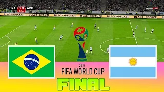 BRAZIL vs ARGENTINA - Final FIFA World Cup 2026 | Full Match All Goals | Football Match PES