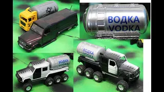 Mercedes-Benz G63 AMG (W463) Barrel Tank "Vodka" "Водка"  Monster Truck 8x8 .RMZ City Scale 1:36.