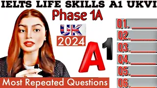 IELTS Life Skills A1 Speaking & Listening Test UKVI Spouse Visa 2023 || New Topics  Phase 1 A