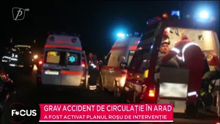 Grav accident de circulație în Arad. A fost activat planul roșu de intervenție