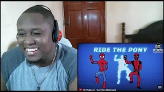 SPIDER-MAN & DEADPOOL FORTNITE DANCE CHALLENGE【Marvel Superheroes/ Fortnite Parody】Reaction